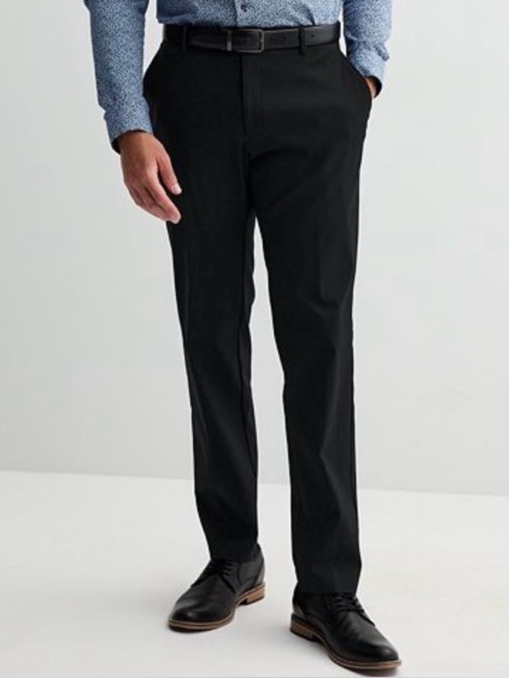 Apt. 9 Men's Black Dress Pants - Slim Tailored Style 34x32